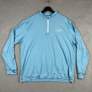 Sunday Swagger Performance Hoodie XL 1/4 Zip Blue Speckle Pullover Golf Quarter